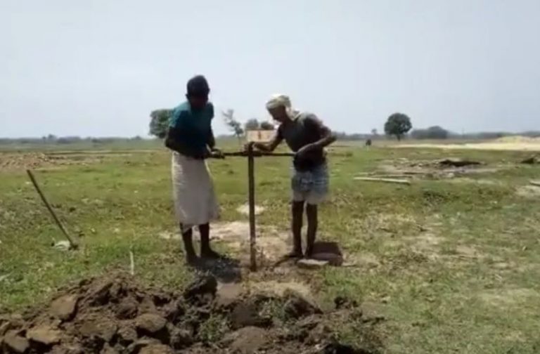 A Poor Village Was In Dire Need Of A Handpump In Cremation Ground. We Funded The Work